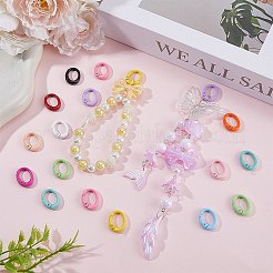 26Pcs 13 Colors Spray Painted Alloy Spring Gate Rings&nbsp;FIND-SC0011-85