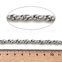 304ステンレスロープチェーン  溶接されていない  スプールで  ステンレス鋼色  6mm&nbsp;CHS-K024-16P