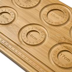竹ビーズデザインボード  DIY ビーズジュエリーブレスレットとアンクレット作成トレイ  長方形  20x26x1.05cm&nbsp;LS-TOOL-K013-02B