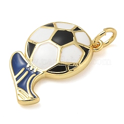 Rack Plating Brass Enamel Pendants&nbsp;KK-K392-18B-01