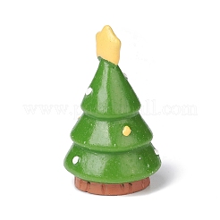 クリスマススタイルの樹脂像ディスプレイ装飾  マイクロ風景の家の装飾  クリスマスツリー  21x35mm&nbsp;DJEW-O002-01F