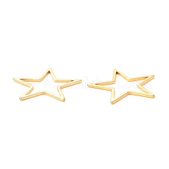 201 ステンレススチールリンクリング  スター  ゴールドカラー  20x21x1mm&nbsp;STAS-C030-11C-G