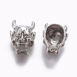チベット風合金ビーズ  悪魔  ミックスカラー  17x12x7mm  穴：1.6mm&nbsp;TIBEB-L003-02