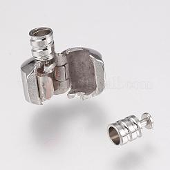 Brass European Clip Clasps&nbsp;KK-G314-03P