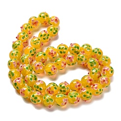 Handmade Lampwork Bumpy Beads Strands&nbsp;LAMP-A005-01D