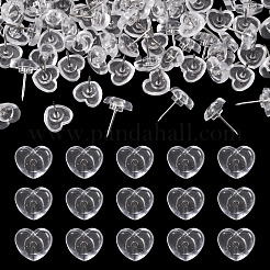 Heart Plastic Drawing Pins&nbsp;AJEW-TADJ0001-06