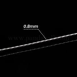 タイガーテールワイヤー  ナイロン被覆ステンレス鋼線  ステンレス鋼色  20ゲージ  0.8mm  約49.21フィート（15m）/ロール&nbsp;TWIR-BC0001-10C
