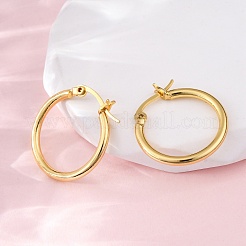 Brass Hoop Earrings for Women&nbsp;EJEW-I270-13A-G