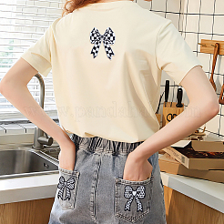 12Pcs 4 Styles Bowknot Embroidery Cloth Iron On/Sew On Patches&nbsp;PATC-PH0001-26