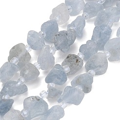 Raw Rough Natural Aquamarine Beads Strands&nbsp;GG-CBA0B77-A03-01