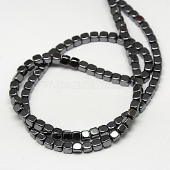 Non-magnetic Synthetic Hematite Beads Strands&nbsp;G-J172-4x4mm-04