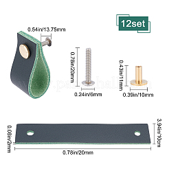 Rectangle Leather Drawer Handles&nbsp;AJEW-WH0251-71B