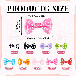 90Pcs 9 Colors Polyester Ornament Accesories&nbsp;DIY-TA0012-88