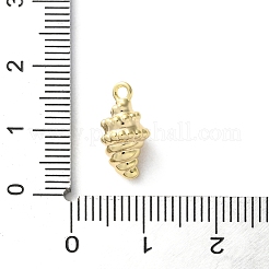真鍮製チャーム  カドミウムフリー＆ニッケルフリー＆鉛フリー  巻き貝  18KGP本金メッキ  13.5x7mm  穴：1.4mm&nbsp;LS-KK-S513-03B-G