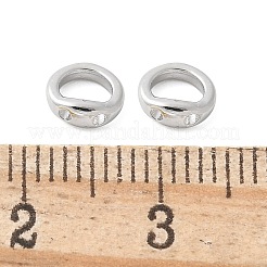 Brass Ring Charm Connectors&nbsp;KK-U056-55P