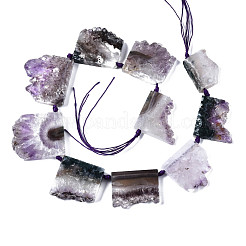 Natural Druzy Amethyst Beads Strands&nbsp;G-T133-14