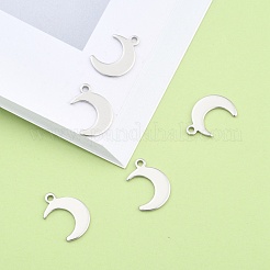 Non-Tarnish Crescent Moon Stainless Steel Charms Pendants&nbsp;X-STAS-Q168-06