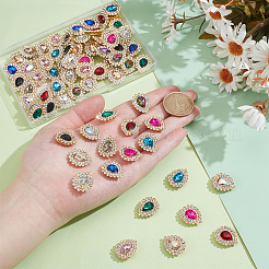 72Pcs 12 Colors Sew on Rhinestones&nbsp;GLAA-PH0004-08