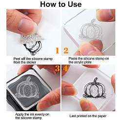 Custom Summer Theme PVC Plastic Clear Stamps&nbsp;DIY-WH0631-0352