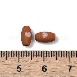 塗装合金ビーズをスプレー  鉛フリー＆ニッケルフリー＆カドミウムフリー  丸棒  シエナ  8x4.5x4mm  穴：1.2mm&nbsp;PALLOY-S038-16D