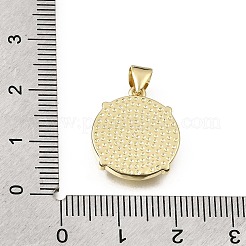 Virgin Mary Theme Brass & Natural Shell Pendants&nbsp;SH-CBA7C77-01B-G03