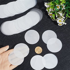 300Pcs Transparent PET Badge Protective Film&nbsp;AJEW-CP0010-04B