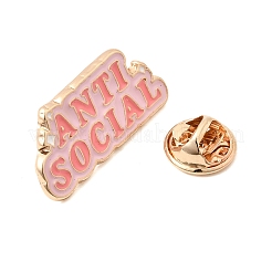 Anti Social Enamel Pin&nbsp;JEWB-K035-01KCG