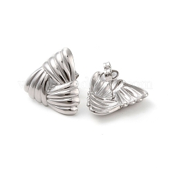 Non-Tarnish Triangle 304 Stainless Steel Stud Earrings for Women&nbsp;EJEW-L272-024P