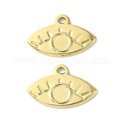 304ステンレススチールペンダントカボションセッティング  目  14KGP本金メッキ  トレイ：3.7mm  11x17.5x1.5mm  穴：1.4mm&nbsp;STAS-L269-021G