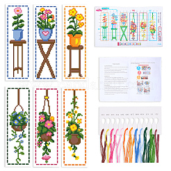 初心者向けニードルフェルトキット 1袋 しおり付き  DIY刺繍キット  花  1mm  12色&nbsp;DIY-CP0013-36B