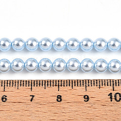 Baking Paint Pearlized Glass Pearl Bead Strands&nbsp;HY-N002-5mm-A05