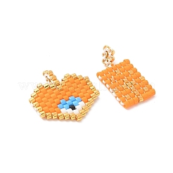 2Pcs Handmade Loom Pattern MIYUKI Glass Seed Beads&nbsp;PALLOY-MZ00607-03