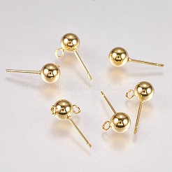 202 Stainless Steel Stud Earring Findings&nbsp;STAS-G173-12G-6mm