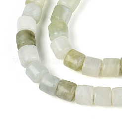 天然岫岩のヒスイのビーズ連売り  コラム  4~4.5x4.5~5mm  穴：1mm  約88~91個/連  15.16~15.35''（38.5~39センチメートル）&nbsp;G-T141-86B-01