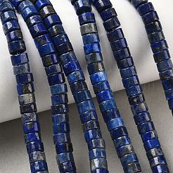 天然石ラピスラズリビーズ連売り  ディスク  ヒシビーズ  6x3.5mm  穴：0.8mm  約113~114個/連  14.92''（37.9cm）〜15.08''（38.3cm）&nbsp;G-Z006-C39