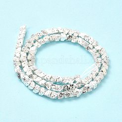 Electroplated Natural Lava Rock Beads Strands&nbsp;G-G984-11S