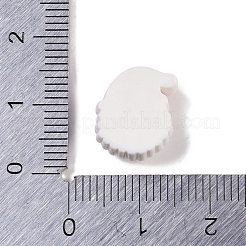 不透明なクリスマステーマの樹脂カボション  サンタクロース  13.5x12.5x6.5mm&nbsp;RESI-H162-06J