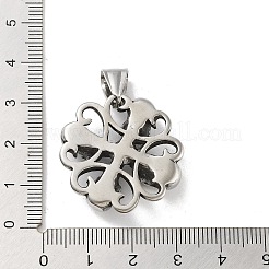 304ステンレスペンダント  アンティークシルバー  スカル  27x27x7.5mm  穴：8x5mm&nbsp;STAS-M336-01F-AS