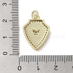 Brass Micro Pave Cubic Zirconia Pendants&nbsp;KK-Q808-39G