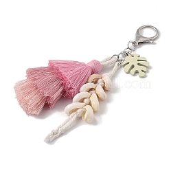 Handmade Macrame Nylon Thread Pendant Decorations&nbsp;HJEW-P019-11P-02