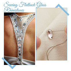 120Pcs Horse Eye Sew on Rhinestone&nbsp;RGLA-DC0001-07B