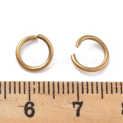 Ion Plating(IP) 304 Stainless Steel Open Jump Rings&nbsp;STAS-M081-01G-03