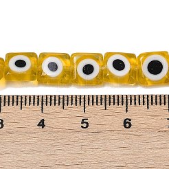 Handmade Evil Eye Lampwork Beads Strands&nbsp;LAMP-G166-03C