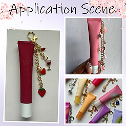 DIY Lip Gloss Keychain Findings Kits&nbsp;DIY-SP0007-47