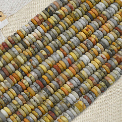1 Strand Frosted Natural Crazy Agate Beads Strands&nbsp;G-PA0001-64