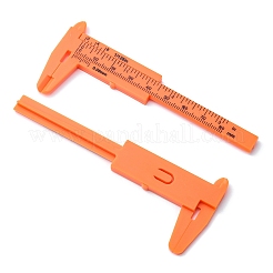プラスチックノギス  レッドオレンジ  10.5x4.4x0.5cm&nbsp;TOOL-YW0001-20