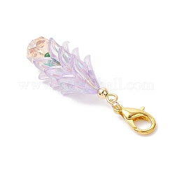 Tree Glass Seed Beads & Acrylic Pendant Decorations&nbsp;HJEW-MZ00388