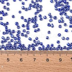 12/0 ガラスシードビーズ  不透明な色の光沢の  ラウンド  ブルー  2mm  穴：1mm  約30000個/ポンド&nbsp;SEED-A012-2mm-128