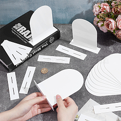 Acrylic Blank Table Number Sign Tent Holder&nbsp;AJEW-WH0481-123A
