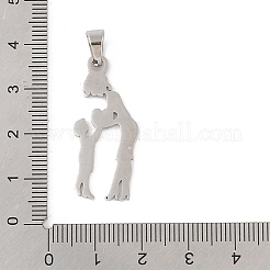 Non-Tarnish Mother's Day 304 Stainless Steel Pendants&nbsp;STAS-U002-10P